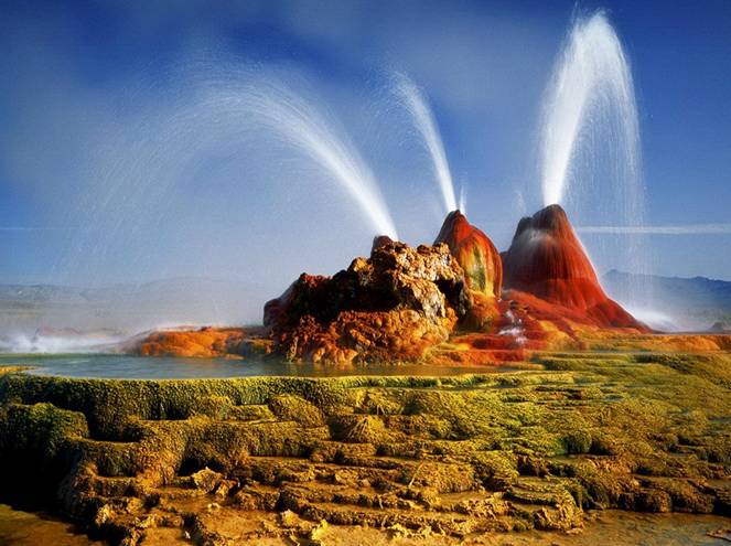 While drilling for water a farmer accidentally created a fly geyser in Nevada.